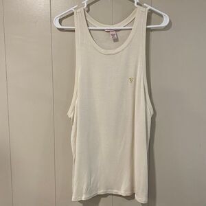 Victoria’s Secret Cream Ribbed Tank Top Women’s Large